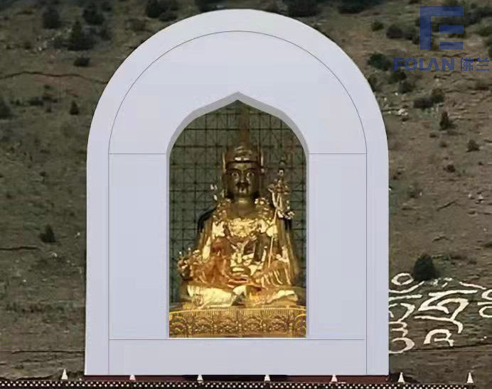 深圳佛蘭空間膜結(jié)構(gòu)公司在四川甘孜某佛龕膜結(jié)構(gòu)工程順利完工！